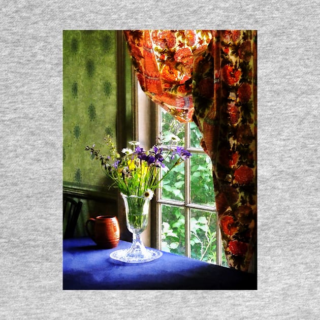 Vase of Flowers and Mug by Window by SusanSavad